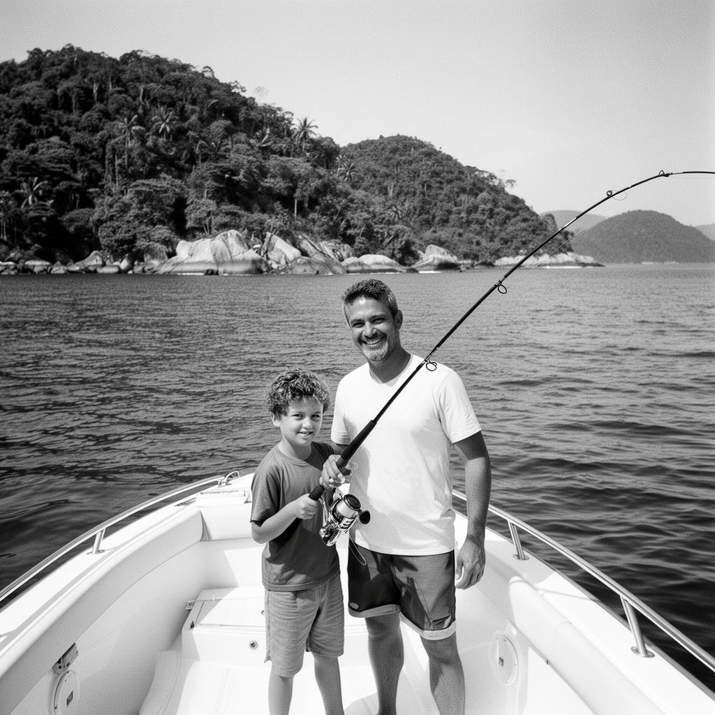 Pai e filho em uma manhã inesquecível